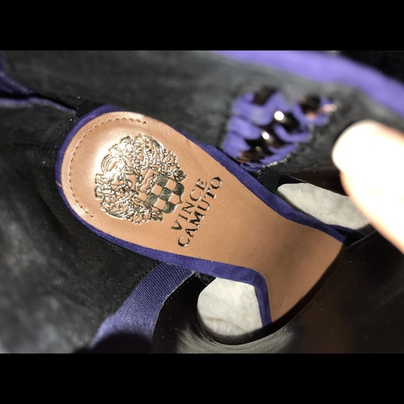 New❗️Vince Camuto Freya Suede Open-Toed Heels - Picture 7 of 8